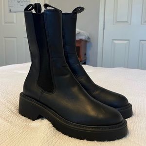 Black Steve Madden Yairy Boots size 8.5 (new)